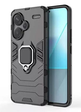 Чехол бампер primolux ring armor для xiaomi redmi note 13 pro plus 5g - black