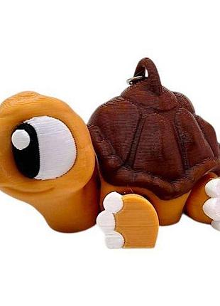 3d брелоки "cute tortoise / черепаха", keychain, 3d печать