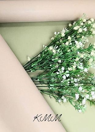 Папір пакувальний двохсторонній оливка та бежевий ширина 70см (крафт) 1м