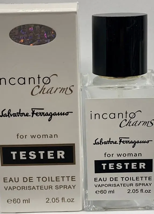 Тестер hologram для жіночих жінок salvatore ferragamo incanto charms / салуваторе феррагамо інканто шармс/60 ml