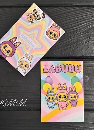 Листівка лабубу (labubu)100х70мм