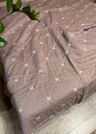 Плед покрывало муслиновое 150*200 пудровый