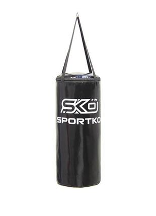 Детский боксерский мешок sportko юнга арт. мп-9 детская, мешок боксерский, черный
