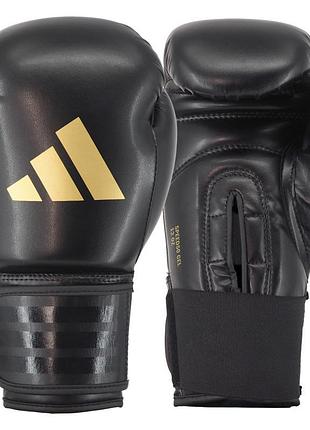 Боксерские перчатки adidas "speed 50" | черный/золотой | sbg50