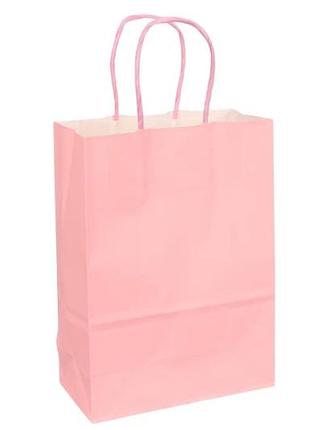 Подарункові пакети крафт 22*16*8 см, 120 г/м2 (упаковка12 шт)