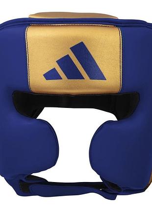 Боксерский шлем adidas speed pro| синий/золотой | adispd350hg
