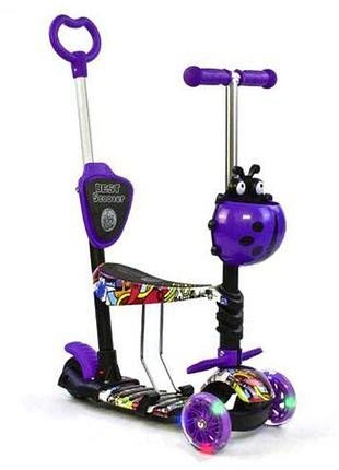 Самокат с ручкой "best scooter"