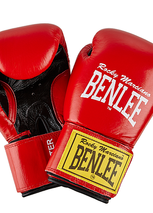 Перчатки боксерские benlee fighter 10oz /кожа /красно-черные