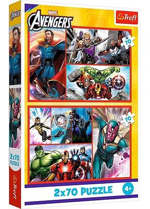 Пазли trefl marvel стань героєм 2x70 140 ел (tr34439)
