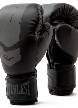 Боксерские перчатки everlast prospect 2 boxing glove черный, серый уни 8 унций