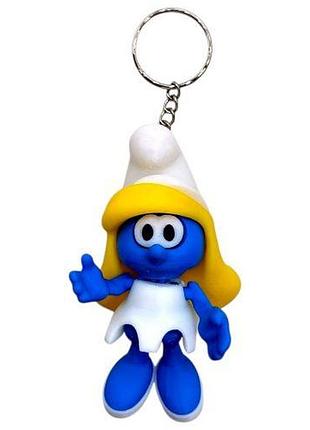 Брелок (3d печать) "smurf smurfetka \ смурфики", 8.5 см