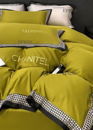 Постільна білизна сатин chanitel оливковий