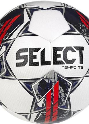 Мяч футбольный select tempo tb v23 бело-серый уни 5