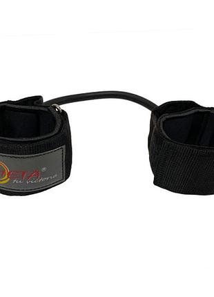 Еспандер латеральний для ніг meta lateral stepper heavy чорний уні ofsm