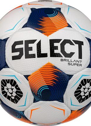 Мяч футбольный select brillant super ukraine fifa белый, синий уни 5