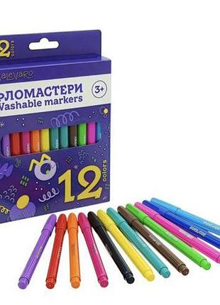 Набір фломастерів 12 кольорів у коробці