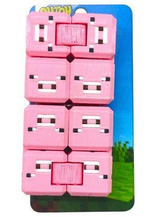 Fidget infinity cube minecraft pig / вічний кубик майн свиня