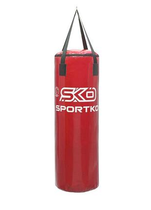 Боксерский мешок элит sportko 110см * 35 см мп-1 мешок боксерский, красный