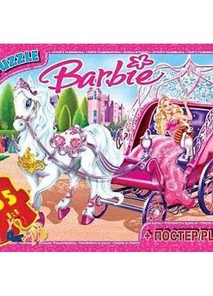 Пазлы g-toys barbie 35 эл (ba006)