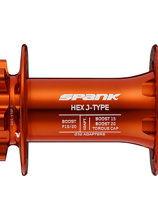 Втулка передняя spank hex j-type boost f15/20, orange