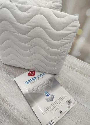 Наматрасник cotton box водонепроницаемый стеганый с бортом по периметру 120 на 200 см