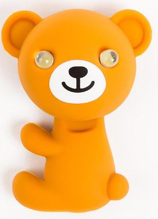 Мигалка для дитячого велосипеда zoonimal ведмідь, led, на підсідел. світіння: червоний