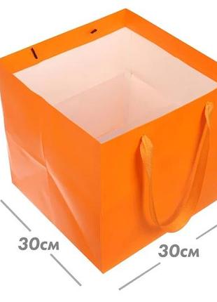 Пакеты картонные 30*30*30 см, набор 12 шт