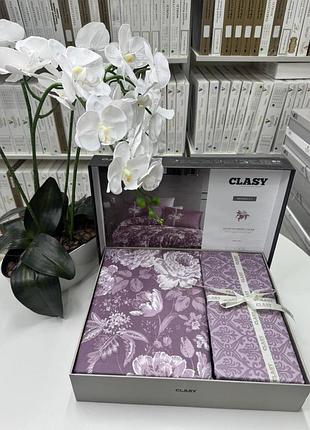 Постільна білизна clasy сатин де люкс євро розмір 200 на 220 см monica