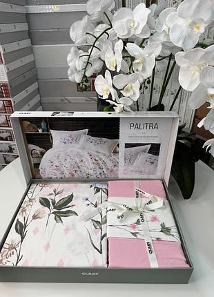 Постельное белье clasy из ранфорса полуторный размер palitra