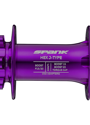 Втулка передняя spank hex j-type boost f15/20, purple