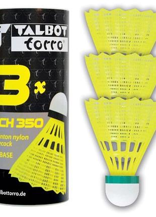 Волани talbot tech 350 shuttle yellow, slow 3шт.