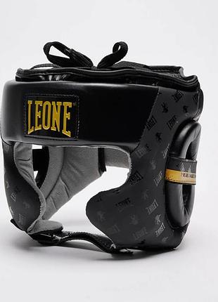 Боксерский шлем leone dna black l