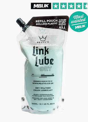 Мастило для ланцюга peaty's linklube dry, 360ml