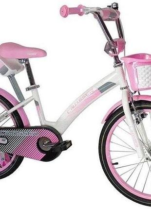 Велосипед детский crosser kids bike 20 дюймов бело-розовый (kbs-3/20wpn)
