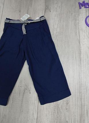 Брюки для девочки zara синие размер 104 (4 года) 3
