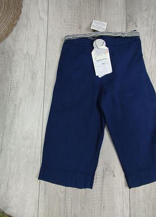 Брюки для девочки zara синие размер 104 (4 года) 6