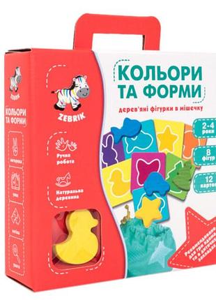 Гра настільна vladi toys кольори та форми фігурки з мішечком (zb2001-01)
