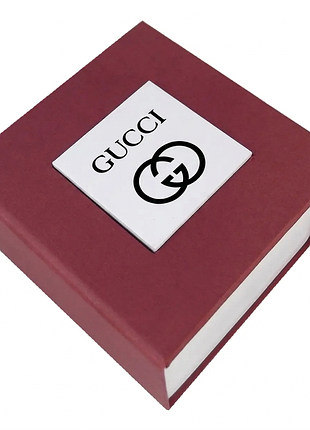 Подарочная упаковка - коробка для часов, gucci (гуччи), бордовая с белым ( ibw108-7ko )