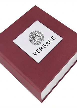 Подарочная упаковка - коробка для часов, versace бордовая с белым ( ibw108-18ko )