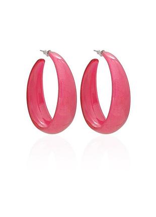 Серьги кольцо ø5см с блестками (2783) вариант 09