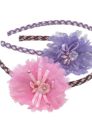 Набір обручів для волосся з бантом (6705) 2