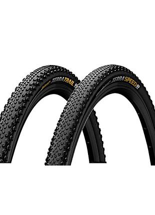 Покрышка continental terra speed protection 28" | 700 x 35c | 28 x 1.35 черная, складная, skin