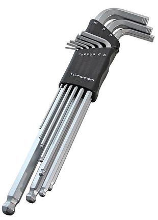 Набор шестигранников birzman hex key set 9pcs long arm ball point