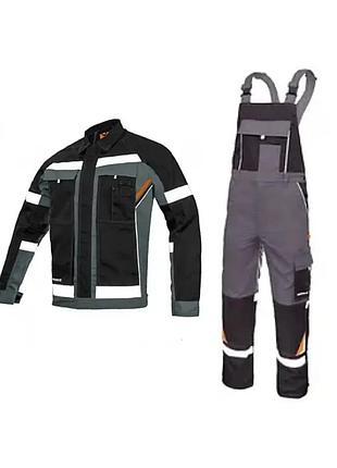 Комплект защитный рабочий, спецодежда: куртка и брюки, рабочая униформа, работа, профессиональный 60