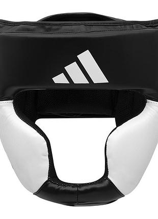 Боксерский шлем adidas response standart | черно/белый | adibhg023