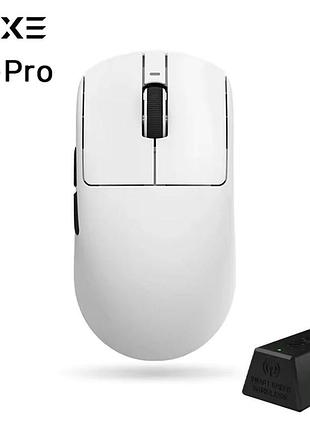 Игровая мышь vgn vxe r1 pro paw3395 беспроводная белая + 4к ресивер.