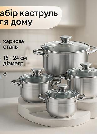 Набор кастрюль для удобства готовки unique, кастрюли из нержавеющей стали для газовых плит sr-20