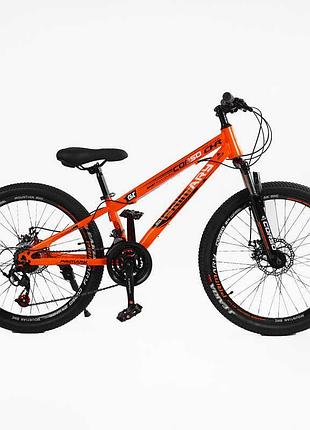 Велосипед спортивный corso «primary» 24" дюйма prm-24800 с 21 скоростью