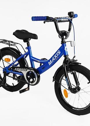 Велосипед 18" дюймів 2-х колісний "corso" maxis cl-18007 (1) ручне гальмо, дзвіночок, додаткові коле