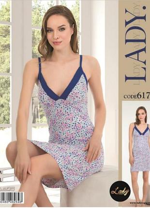 Нічна сорочка жіноча 6174 віскоза lady lingerie l/xl